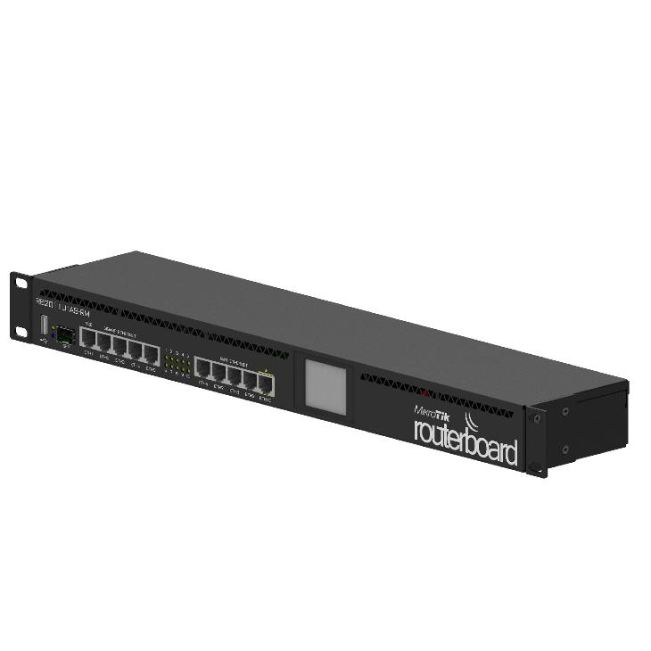 ROUTER MIKROTIK RACK MOUNT 5X GIGABIT ETHERNET 1 POE OUT 600 MHZ