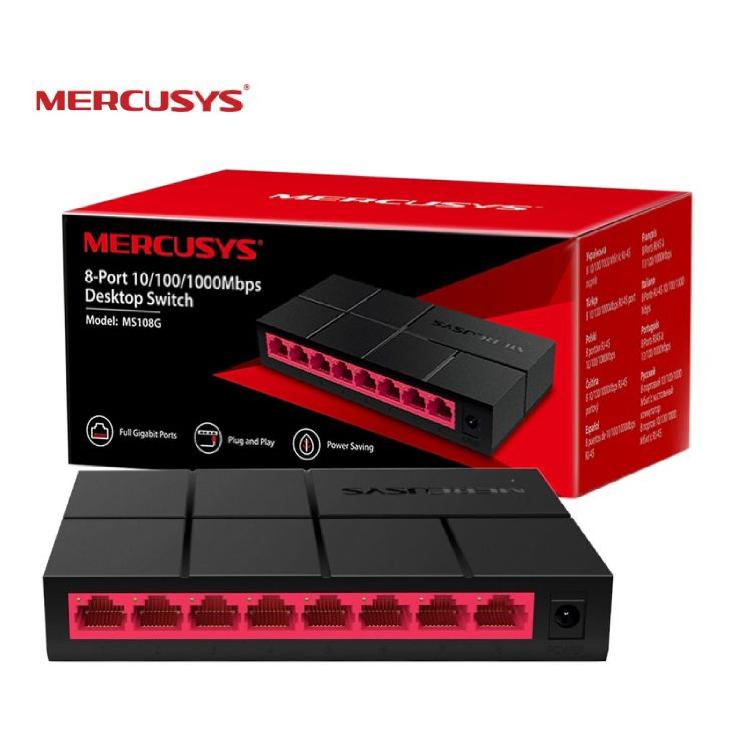 SWITCH MERCUSYS 8 PORT GIGA DESKTOP