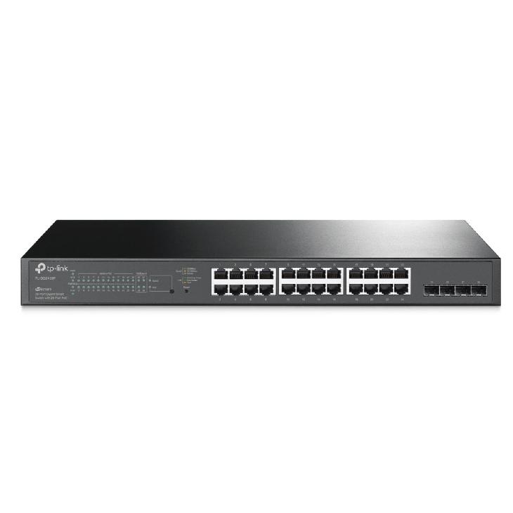 SWITCH TP-LINK TL-SG2428P 24 PUERTOS GIGABIT POE INTELIGENTE 250W 4SFP