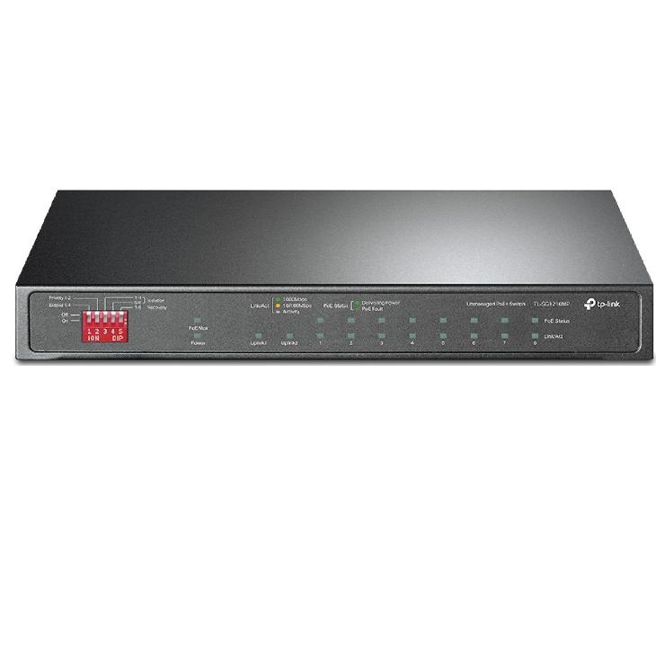 TP-LINK SWITCH GIGABIT 10 PUERTOS POE+ 123W 1 PUERTO SFP