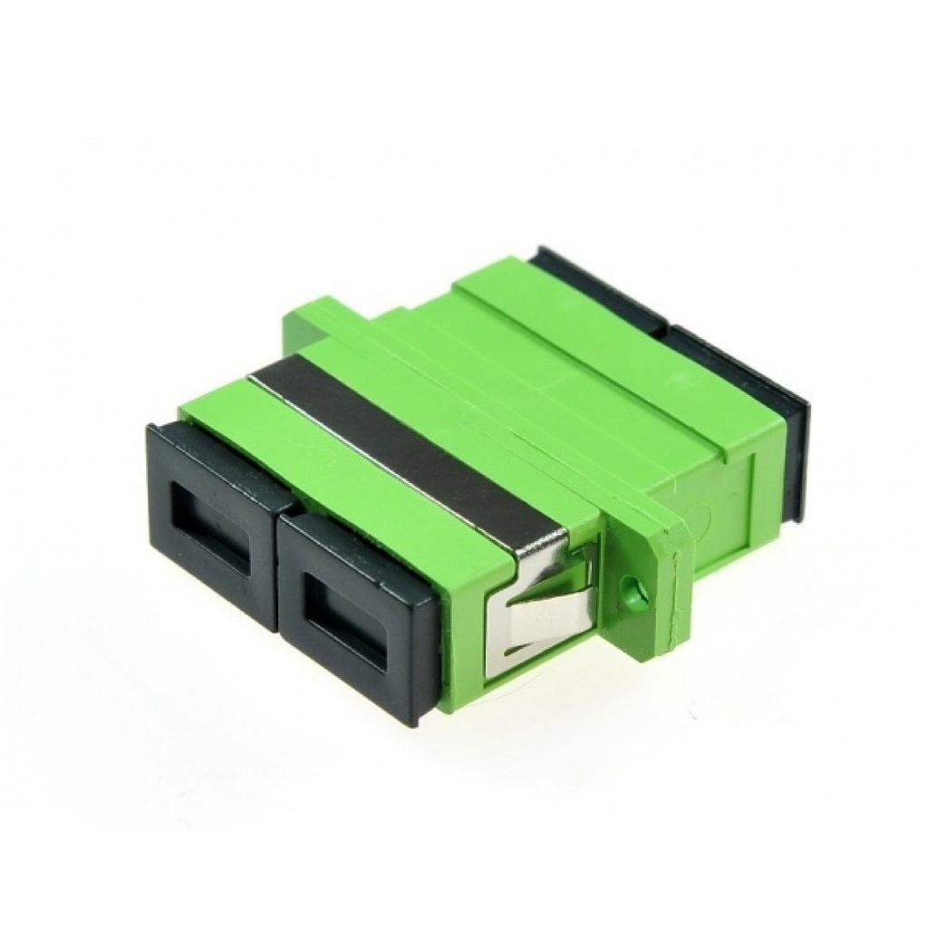 ADAPTADOR DUPLEX DE FIBRA SC MONOMODO APC