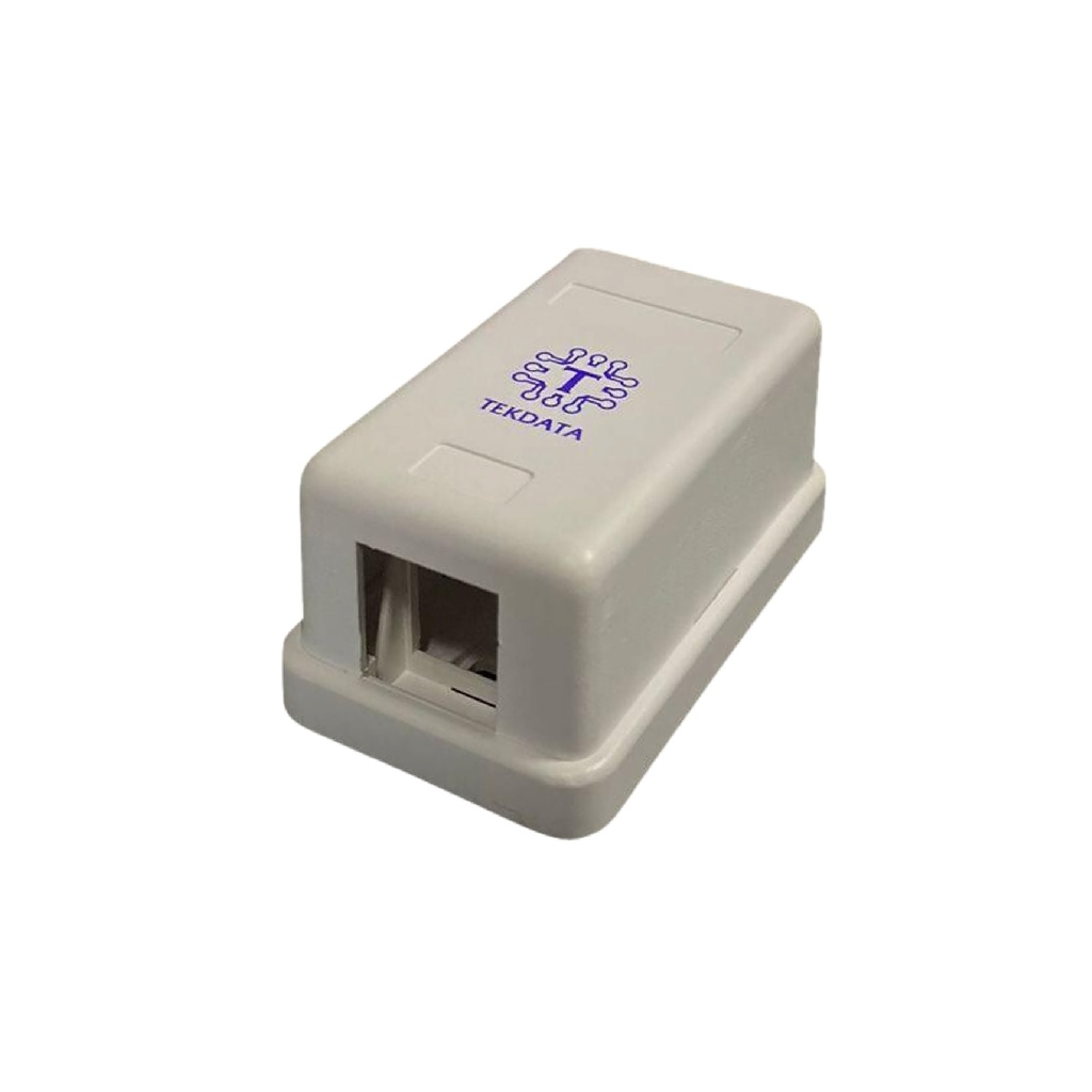 CAJILLA TEKDATA  1 PUERTO SENCILLA RJ45
