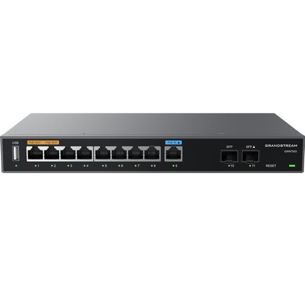 GRANDSTREAM ROUTER FIREWALL VPN GIGA MULTIWAN 9 PUERTOS+2SFP