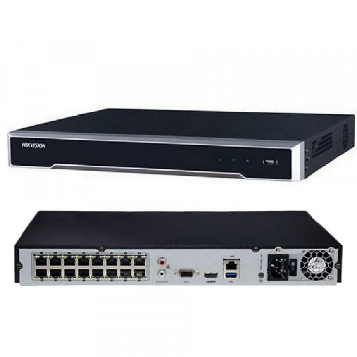 NVR HIKVISION 16 CH/ 16 POE 2 HDD H.265