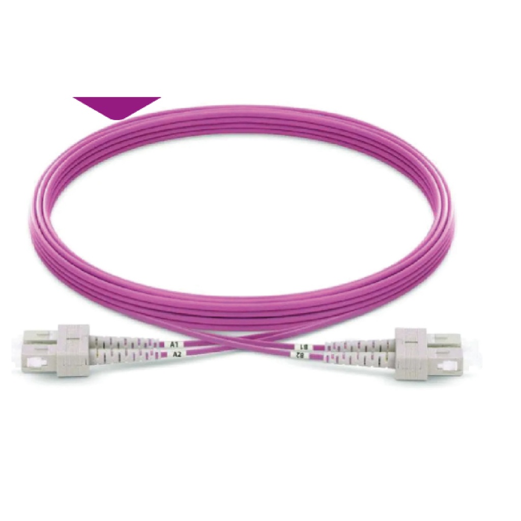 PATCH CORD DE FIBRA DUPLEX SC-SC OM4 15 MT