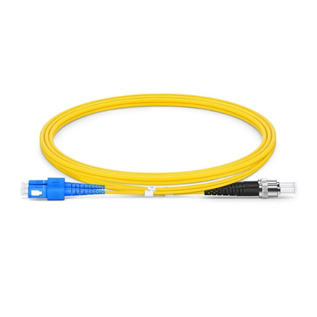 PATCH CORD DE FIBRA OPTICA SC ST  MONOMODO 10 METROS