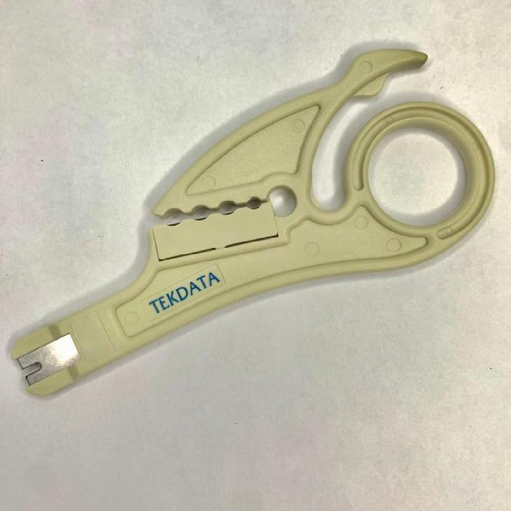 PELADOR DE CABLE CON PONCHADORA TEKDATA