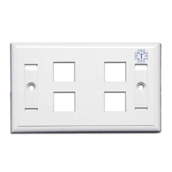 Placa Con Id 4 Pos Blanca