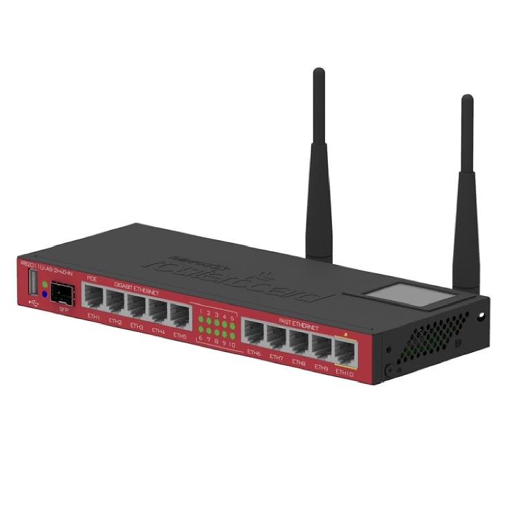 ROUTER MIKROTIK 5 LAN, 5 GBIT, 2X2 WIRELESS, 1 SFP