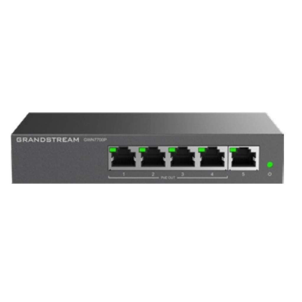 SWITCH GRANDSTREAM GIGABIT 5  PUERTOS 4 POE 60W  10/100/1000