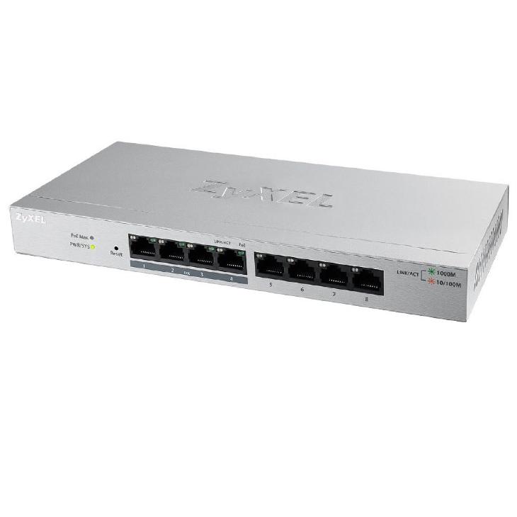 ZYXEL SMART 8 PORT  GIGABIT POE SWITCH 60 WATTS
