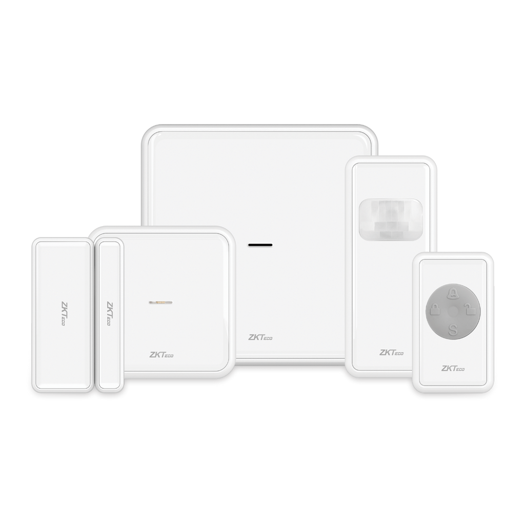 ZK-TECO KIT DE ALARMA INTELIGENTE WIFI CON SENSOR DE MOVIMIENTO Y VENTANTAS