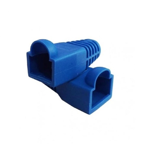 [11.0][BOT-050-BL] Bota Para Patch-Cord Rj-45 Azul Bolsa De 50