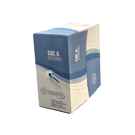 [0.0][CAB-UTP60-BL] Cable Cat 6 Azul 250 Mhz Tekdata