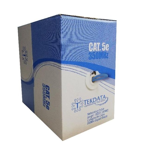 [0.0][CAB-UTP5E-BL] Cable Utp Tekdata Cat 5E 1000 Ft 350 Mhz Azul