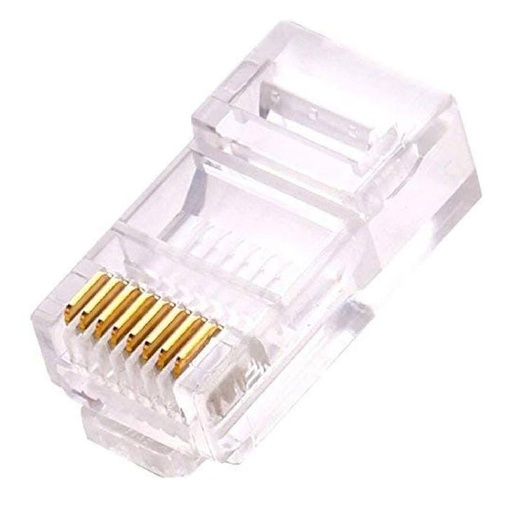[100.0][MP-8P8C-50] Conector Rj45 50 Micras Tekdata