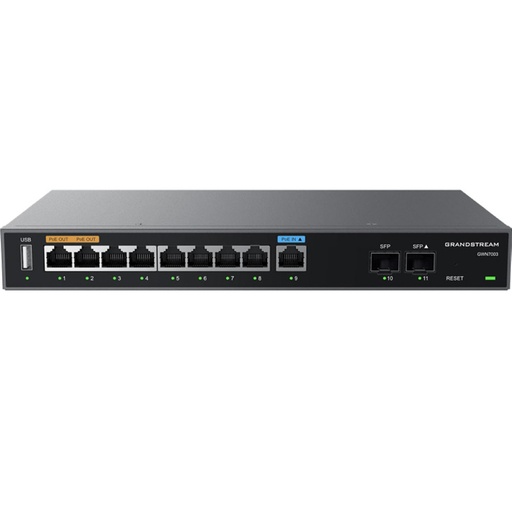 [1.0][GWN7003] GRANDSTREAM ROUTER FIREWALL VPN GIGA MULTIWAN 9 PUERTOS+2SFP
