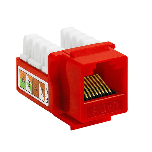 [44.0][JAC-060-RD] KEYSTONES CAT6 ROJO  B-NET