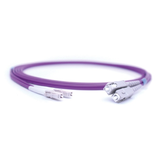 [5.0][FP2-LCSCM4-10] PATCH CORD DE FIBRA DUPLEX LC-SC OM4 10 MTS
