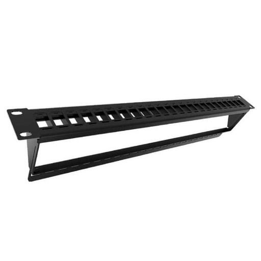 [2.0][PPM-246A-BK] PATCH PANEL MODULAR 24 CAT6 Y CAT 6A