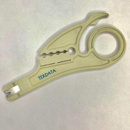 [0.0][PL-009] PELADOR DE CABLE CON PONCHADORA TEKDATA