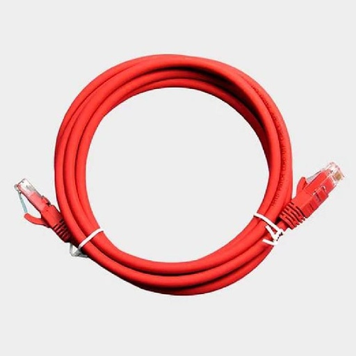 [PCU-6A10-RD] Patch Cord Cat6A Rojo 10' Tekdata