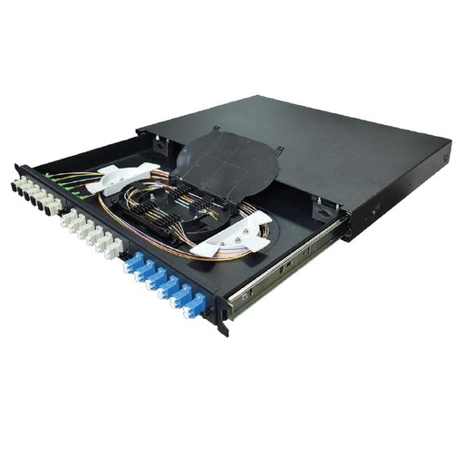 [1.0][PPF-361U-R] Patch Panel  Fibra Para Rack 1U Tekdata 18/36 Puertos