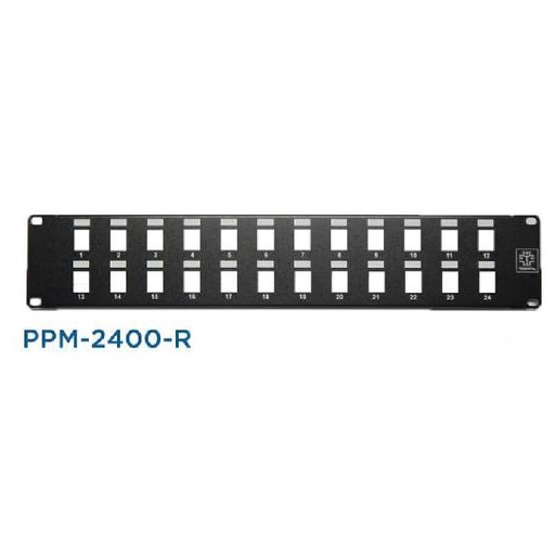 [7.0][PPM-2400-R] Patch Panel Multimedia De 24 Puertos Tekdata