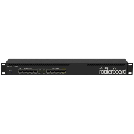 [MI-RB2011IL-RM] RouterBoard Mikrotik  5Gbit + 5Poe 600 mhz 64 mb