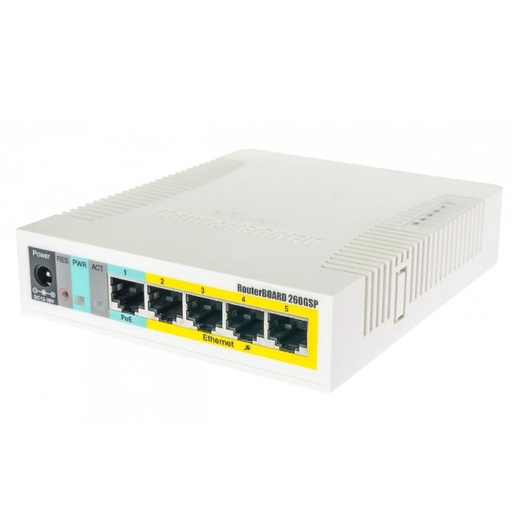 [0.0][MI-RB260GSP] RouterBoard Mikrotik 5 Gigabit Ports, Sfp, Poe out