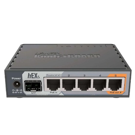 [2.0][MI-RB760IGS] RouterBoard Mikrotik HEX S  5 Gigabit Ports SFP