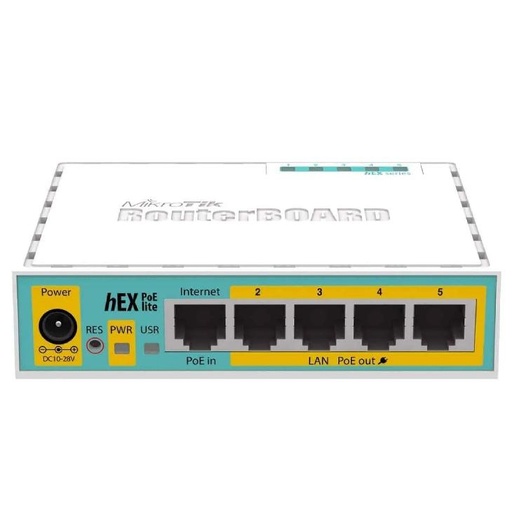 [MI-RB750UPR2] RouterBoard Mikrotik HEX lite 5Poe Ports 