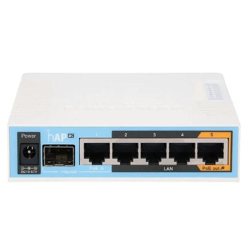[MI-RB962UIGS-5HACT2H] RouterBoard Mikrotik Hap 5 Gigabit Lan  2.4 Ghz/ 5Ghz bgac, SFP, USB 