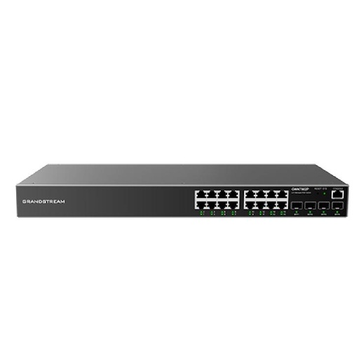 [GWN7802P] SWITCH GRANDSTREAM 16PUERTOS GIGABIT POE+ 270W L2 +4 SFP