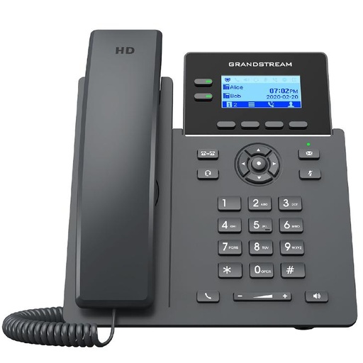 [2.0][GRP2602P] TEL. IP GRANDSTREAM ENTREPRISE  POE 2 LINEAS SIN FUENTE