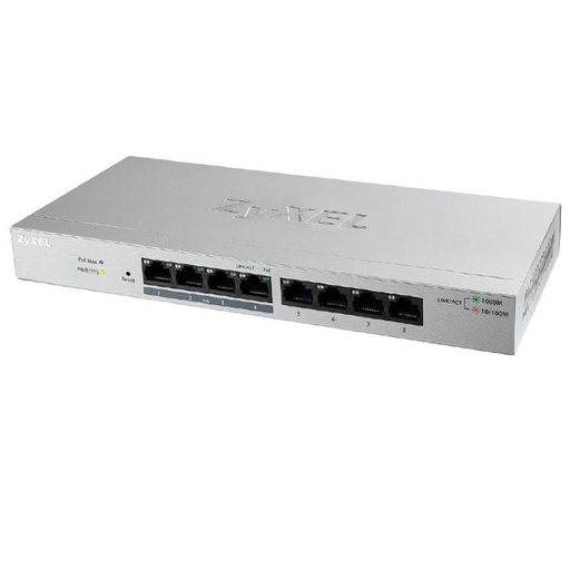 [0.0][ZY-GS1200-8HP] ZYXEL SMART 8 PORT  GIGABIT POE SWITCH 60 WATTS