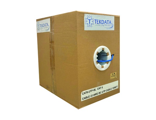 [20.0][CA6-UTPUL-BL] Cable Cat 6 Azul 23 AWG BC UL CERTIFICADO