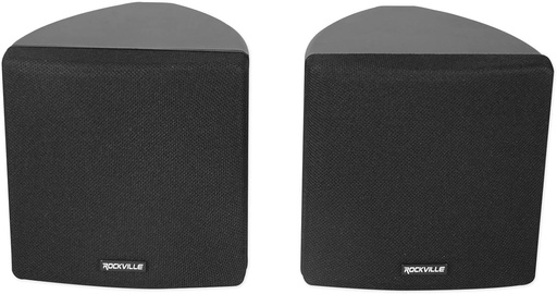 [B07VQCZ2BQ] Rockville Cube Pair of 3.5" Black Commercial 70v Swivel Wall Mount Speakers
