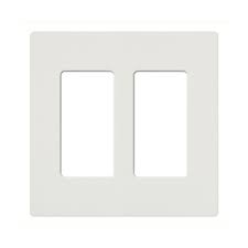 [18.0][CW-2-WH] PLACA LUTRON 2 POSICIONES