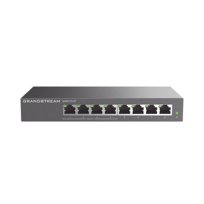[GWN7701P] SWITCH GRANDSTREAM GIGA 8 PUERTOS 4 POE+ 60W