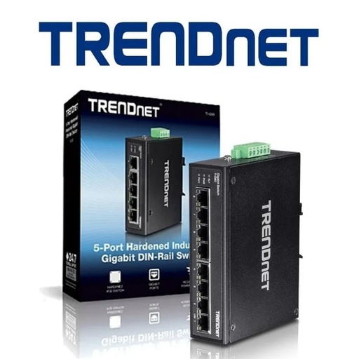[0.0][TI-E80] SWITCH INDUSTRIAL 8 PUERTOS 10/100 TRENDNET