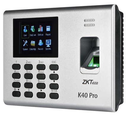 [K40-PRO-ID] ZK-TECO CONTROL DE ACCESO K40-PRO-ID TFT 2.8 RFID SSR CON ADMS