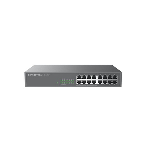 [GWN7702P] GRANDSTREAM SWITCH 16 PUERTOS GIGABIT 8 POE+ 30W POR PUERTO