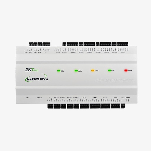 [INBIO460-PRO-PLUS-PACKAGEB] ZK-TECO INBIO460 PRO PLUS PANEL DE CONTROL 4 PUERTAS - TCP/IP PACKAGE B