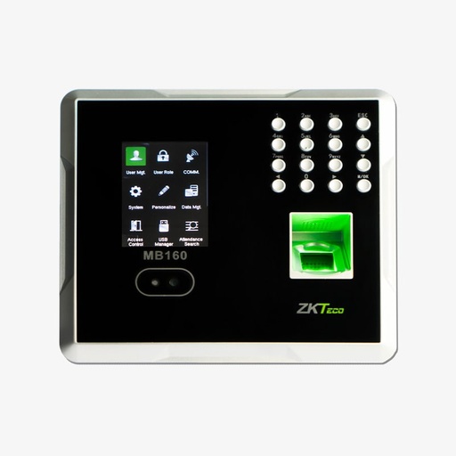 [0.0][MB160-PLUS-ID-WIFI] ZK-TECO MB160 PLUS TERMINAL DE MULTIBIOMETRICA CONTROL DE ASISTENCIA Y  CONTROL DE ACCESO RFID/WIFI